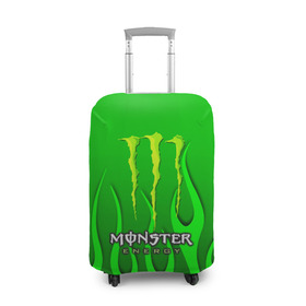 Чехол для чемодана 3D с принтом MONSTER ENERGY в Рязани, 86% полиэфир, 14% спандекс | двустороннее нанесение принта, прорези для ручек и колес | energy | honda | mercedes | monster energy | porsche | racing | sport | toyota | автомобил | автомобильные | марка | машины | митсубиси | монстр | монстр энерджи | порше | спорт | тесла | тойота | хонда