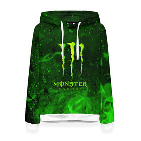 Женская толстовка 3D с принтом MONSTER ENERGY в Рязани, 100% полиэстер  | двухслойный капюшон со шнурком для регулировки, мягкие манжеты на рукавах и по низу толстовки, спереди карман-кенгуру с мягким внутренним слоем. | energy | honda | mercedes | monster energy | porsche | racing | sport | toyota | автомобил | автомобильные | марка | машины | митсубиси | монстр | монстр энерджи | порше | спорт | тесла | тойота | хонда