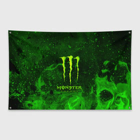 Флаг-баннер с принтом MONSTER ENERGY в Рязани, 100% полиэстер | размер 67 х 109 см, плотность ткани — 95 г/м2; по краям флага есть четыре люверса для крепления | energy | honda | mercedes | monster energy | porsche | racing | sport | toyota | автомобил | автомобильные | марка | машины | митсубиси | монстр | монстр энерджи | порше | спорт | тесла | тойота | хонда