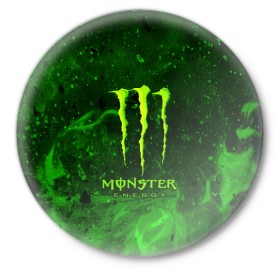 Значок с принтом MONSTER ENERGY в Рязани,  металл | круглая форма, металлическая застежка в виде булавки | Тематика изображения на принте: energy | honda | mercedes | monster energy | porsche | racing | sport | toyota | автомобил | автомобильные | марка | машины | митсубиси | монстр | монстр энерджи | порше | спорт | тесла | тойота | хонда