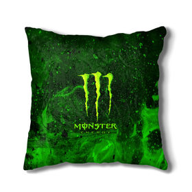 Подушка 3D с принтом MONSTER ENERGY в Рязани, наволочка – 100% полиэстер, наполнитель – холлофайбер (легкий наполнитель, не вызывает аллергию). | состоит из подушки и наволочки. Наволочка на молнии, легко снимается для стирки | Тематика изображения на принте: energy | honda | mercedes | monster energy | porsche | racing | sport | toyota | автомобил | автомобильные | марка | машины | митсубиси | монстр | монстр энерджи | порше | спорт | тесла | тойота | хонда