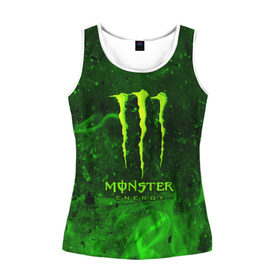 Женская майка 3D с принтом MONSTER ENERGY в Рязани, 100% полиэстер | круглая горловина, прямой силуэт, длина до линии бедра | energy | honda | mercedes | monster energy | porsche | racing | sport | toyota | автомобил | автомобильные | марка | машины | митсубиси | монстр | монстр энерджи | порше | спорт | тесла | тойота | хонда