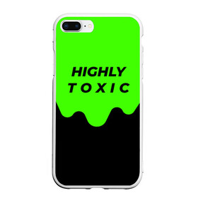 Чехол для iPhone 7Plus/8 Plus матовый с принтом HIGHLY toxic 0 2 в Рязани, Силикон | Область печати: задняя сторона чехла, без боковых панелей | Тематика изображения на принте: green | neon | street style | style | toxic