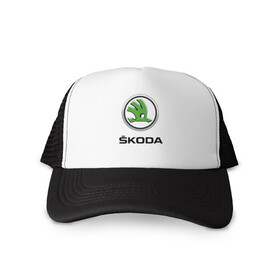 Кепка тракер с сеткой с принтом SKODA. в Рязани, трикотажное полотно; задняя часть — сетка | длинный козырек, универсальный размер, пластиковая застежка | abstract | auto | brand | car | geometry | skoda | sport | texture | абстракция | авто | автомобильные | бренд | геометрия | классика | машины | модные | спорт | стиль | текстура | шкода