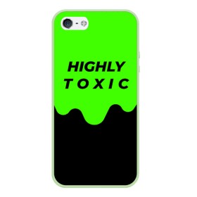 Чехол для iPhone 5/5S матовый с принтом HIGHLY toxic 0.2 в Рязани, Силикон | Область печати: задняя сторона чехла, без боковых панелей | Тематика изображения на принте: 