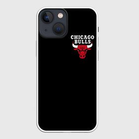Чехол для iPhone 13 mini с принтом CHICAGO BULLS   ЧИКАГО БУЛЛС ЛОГО НА КАРМАШКЕ в Рязани,  |  | bulls | chicago | chicago bulls | nba | red bulls | usa | америка | быки | нба | сша | чикаго буллс