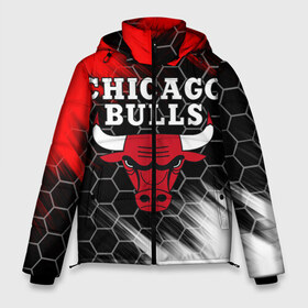 Мужская зимняя куртка 3D с принтом CHICAGO BULLS в Рязани, верх — 100% полиэстер; подкладка — 100% полиэстер; утеплитель — 100% полиэстер | длина ниже бедра, свободный силуэт Оверсайз. Есть воротник-стойка, отстегивающийся капюшон и ветрозащитная планка. 

Боковые карманы с листочкой на кнопках и внутренний карман на молнии. | Тематика изображения на принте: bulls | chicago | chicago bulls | nba | red bulls | usa | америка | быки | нба | сша | чикаго буллс