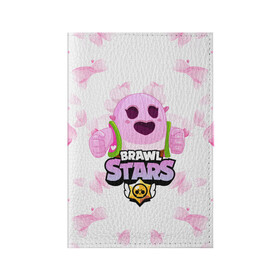 Обложка для паспорта матовая кожа с принтом Sakura Spike Brawl Stars в Рязани, натуральная матовая кожа | размер 19,3 х 13,7 см; прозрачные пластиковые крепления | brawl | brawl stars | sakura spike | spike | бравл | бравл кактус | бравл старс | кактус | сакура спайк | спайк | спайк бравл старс