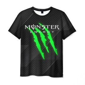 Мужская футболка 3D с принтом MONSTER ENERGY (Z) в Рязани, 100% полиэфир | прямой крой, круглый вырез горловины, длина до линии бедер | black monster | bmx | claw | cybersport | energy | monster | monster energy | moto | motocross | race | sport | киберспорт | когти | монстер энерджи | монстр | мото | мотокросс | ралли | скейтбординг | спорт | то | энергия