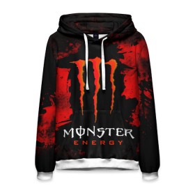 Мужская толстовка 3D с принтом MONSTER ENERGY (Z) в Рязани, 100% полиэстер | двухслойный капюшон со шнурком для регулировки, мягкие манжеты на рукавах и по низу толстовки, спереди карман-кенгуру с мягким внутренним слоем. | Тематика изображения на принте: black monster | bmx | claw | cybersport | energy | monster | monster energy | moto | motocross | race | sport | киберспорт | когти | монстер энерджи | монстр | мото | мотокросс | ралли | скейтбординг | спорт | энергия