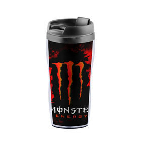 Термокружка-непроливайка с принтом MONSTER ENERGY (Z) в Рязани, внутренняя часть — пищевой пластик, наружная часть — прозрачный пластик, между ними — полиграфическая вставка с рисунком | объем — 350 мл, герметичная крышка | black monster | bmx | claw | cybersport | energy | monster | monster energy | moto | motocross | race | sport | киберспорт | когти | монстер энерджи | монстр | мото | мотокросс | ралли | скейтбординг | спорт | энергия