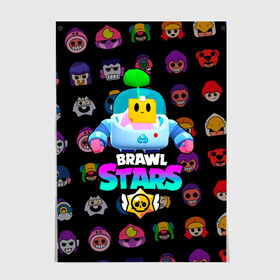 Постер с принтом BRAWL STARS (SPROUT) [27] в Рязани, 100% бумага
 | бумага, плотность 150 мг. Матовая, но за счет высокого коэффициента гладкости имеет небольшой блеск и дает на свету блики, но в отличии от глянцевой бумаги не покрыта лаком | 8 bit | android | brawl | brawl stars | clash | clash royale | game | leon | royale | sprout | stars | андроид | игра | кольт | леон | мобильные игры | спраут