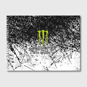 Альбом для рисования с принтом MONSTER ENERGY (Z) в Рязани, 100% бумага
 | матовая бумага, плотность 200 мг. | black monster | bmx | claw | cybersport | energy | monster | monster energy | moto | motocross | race | sport | киберспорт | когти | монстер энерджи | монстр | мото | мотокросс | ралли | скейтбординг | спорт | то | энергия