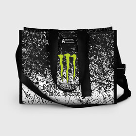 Сумка-шоппер 3D с принтом MONSTER ENERGY (Z) в Рязани, 100% полиэстер | застегивается на металлическую кнопку; внутренний карман застегивается на молнию. Стенки укреплены специальным мягким материалом, чтобы защитить содержимое от несильных ударов
 | black monster | bmx | claw | cybersport | energy | monster | monster energy | moto | motocross | race | sport | киберспорт | когти | монстер энерджи | монстр | мото | мотокросс | ралли | скейтбординг | спорт | то | энергия