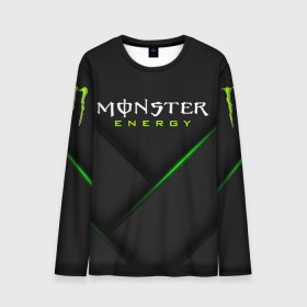 Мужской лонгслив 3D с принтом MONSTER ENERGY (Z) в Рязани, 100% полиэстер | длинные рукава, круглый вырез горловины, полуприлегающий силуэт | black monster | bmx | claw | cybersport | energy | monster | monster energy | moto | motocross | race | sport | киберспорт | когти | монстер энерджи | монстр | мото | мотокросс | ралли | скейтбординг | спорт | энергия