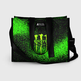 Сумка-шоппер 3D с принтом MONSTER ENERGY в Рязани, 100% полиэстер | застегивается на металлическую кнопку; внутренний карман застегивается на молнию. Стенки укреплены специальным мягким материалом, чтобы защитить содержимое от несильных ударов
 | energy | honda | mercedes | monster energy | porsche | racing | sport | toyota | автомобил | автомобильные | марка | машины | митсубиси | монстр | монстр энерджи | порше | спорт | тесла | тойота | хонда