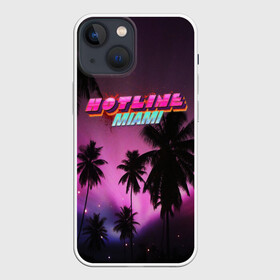 Чехол для iPhone 13 mini с принтом HOTLINE MIAMI в Рязани,  |  | abstraction games | dennaton games | devolver digital | game | hotline miami | hotline miami 2: wrong number | retrowave | synthwave | мотель | мотель майами