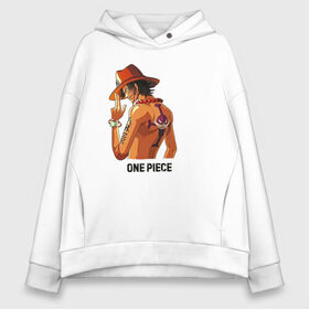 Женское худи Oversize хлопок с принтом One Piece в Рязани, френч-терри — 70% хлопок, 30% полиэстер. Мягкий теплый начес внутри —100% хлопок | боковые карманы, эластичные манжеты и нижняя кромка, капюшон на магнитной кнопке | monkey d. luffy | nami | one piece | аниме | большой куш | луффи | манки де луффи | нами | пиратская | пираты | тони | череп | чоппер | шляпа