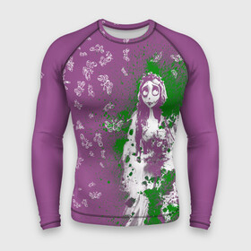 Мужской рашгард 3D с принтом Emily в Рязани,  |  | corpse bride | emily | scraps | tim burtons | vdgerir | victor van dort | wedding | wine of ages | zombie | свадебный букет | тим бертон | труп невесты