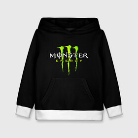 Детская толстовка 3D с принтом MONSTER ENERGY в Рязани, 100% полиэстер | двухслойный капюшон со шнурком для регулировки, мягкие манжеты на рукавах и по низу толстовки, спереди карман-кенгуру с мягким внутренним слоем | black monster | bmx | claw | cybersport | energy | monster | monster energy | moto | motocross | race | sport | киберспорт | когти | монстер энерджи | монстр | мото | мотокросс | ралли | скейтбординг | спорт | энергия