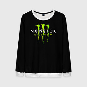 Мужской свитшот 3D с принтом MONSTER ENERGY в Рязани, 100% полиэстер с мягким внутренним слоем | круглый вырез горловины, мягкая резинка на манжетах и поясе, свободная посадка по фигуре | black monster | bmx | claw | cybersport | energy | monster | monster energy | moto | motocross | race | sport | киберспорт | когти | монстер энерджи | монстр | мото | мотокросс | ралли | скейтбординг | спорт | энергия