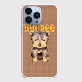 Чехол для iPhone 13 Pro с принтом Большой пёс в Рязани,  |  | домашние животные | йоркширский терьер | собака | щенок
