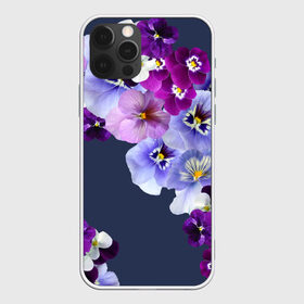 Чехол для iPhone 12 Pro Max с принтом Анютки в Рязани, Силикон |  | flowers | анютиныглазки | анютки | бабочки | букет | бутоны | глазки | девушке | женщинам | лепестки | летний | лето | листья | любимая | любовь | март | многоцветов | нежный | природа | растения | сад