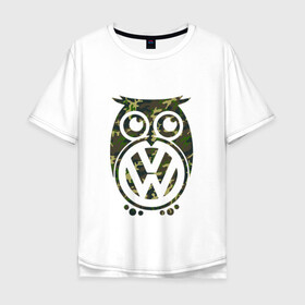 Мужская футболка хлопок Oversize с принтом Volkswagen Hibou (Z) в Рязани, 100% хлопок | свободный крой, круглый ворот, “спинка” длиннее передней части | amarok | arteon | caravelle | golf | polo | scirocco | teramont | tiguan | touareg | transporter | volkswagen | vw | wv | авто | автомобиль | ам | бренд | карбон | машина | машины | народный автомобиль | фольксваген