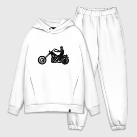 Мужской костюм хлопок OVERSIZE с принтом Chopper (Z) в Рязани,  |  | bike | chopper | harley davidson | hdi | hog | moto | motorcycle | байк | мотоцикл | мотоциклист | харли дэвидсон | чоппер