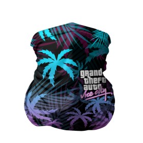 Бандана-труба 3D с принтом GTA VICE CITY в Рязани, 100% полиэстер, ткань с особыми свойствами — Activecool | плотность 150‒180 г/м2; хорошо тянется, но сохраняет форму | grand theft auto | grove street | grove street 4 life | gta | gta 4 | gta 5 | gta sa | gta v | gta vice city | samp | san andreas | vice city | грув стрит | игры | самп | сан андреас