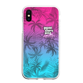 Чехол для iPhone XS Max матовый с принтом GTA VICE CITY в Рязани, Силикон | Область печати: задняя сторона чехла, без боковых панелей | grand theft auto | grove street | grove street 4 life | gta | gta 4 | gta 5 | gta sa | gta v | gta vice city | samp | san andreas | vice city | грув стрит | игры | самп | сан андреас