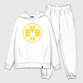 Мужской костюм хлопок OVERSIZE с принтом BORUSSIA в Рязани,  |  | borussia | fc | football | football club | sport | боруссия | спорт | спортивные | униформа | фк | футбол | футбольный клуб