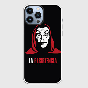 Чехол для iPhone 13 Pro Max с принтом БУМАЖНЫЙ ДОМ   LA CASA DE PAPEL в Рязани,  |  | Тематика изображения на принте: la casa de papel | netflix | банда | бумажный дом | дф сфыф ву зфзуд | испанский | криминал | ла каса де папель | мафия | надпись | профессор | сопротивление