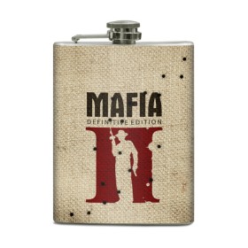 Фляга с принтом Mafia 2 в Рязани, металлический корпус | емкость 0,22 л, размер 125 х 94 мм. Виниловая наклейка запечатывается полностью | 2 | 2020 | definitive | edition | mafia | банда | вито | гангстеры | герои | дон | игра | капоне | компьютерная | корлеоне | крестный | культ | мафия | мешковина | настольная | отец | персонаж | фильм