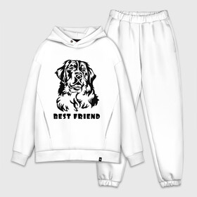 Мужской костюм хлопок OVERSIZE с принтом BEST FRIEND (Z) в Рязани,  |  | best friend | dog | doggie | doggy | друг человека | другу | кинолог | лабрадор | мохнатый | пес | пёсель | пёсик | подарок | подруге | собака | собакен | собаки | собачка | собачнику