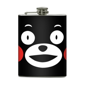 Фляга с принтом Kumamon в Рязани, металлический корпус | емкость 0,22 л, размер 125 х 94 мм. Виниловая наклейка запечатывается полностью | fire | for | glory | hell | japan | kumamon | of course | ofc | satan | the | иероглифы | кумамон | медведь | огонь | пожар | сатана | япония