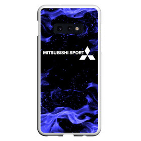 Чехол для Samsung S10E с принтом MITSUBISHI в Рязани, Силикон | Область печати: задняя сторона чехла, без боковых панелей | mitsubishi | авто | автомобиль | лого | логотип | митсубиси | митсубиши | огонь | текстура