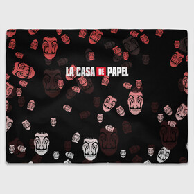 Плед 3D с принтом La Casa de Papel (Z) в Рязани, 100% полиэстер | закругленные углы, все края обработаны. Ткань не мнется и не растягивается | la casa de papel | netflix | берлин | бумажный дом | лиссабон | профессор | сальва | токио