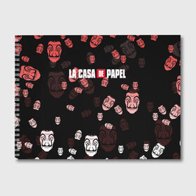 Альбом для рисования с принтом La Casa de Papel (Z) в Рязани, 100% бумага
 | матовая бумага, плотность 200 мг. | la casa de papel | netflix | берлин | бумажный дом | лиссабон | профессор | сальва | токио