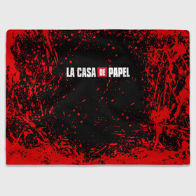 Плед 3D с принтом La Casa de Papel (+спина) (Z) в Рязани, 100% полиэстер | закругленные углы, все края обработаны. Ткань не мнется и не растягивается | la casa de papel | netflix | берлин | бумажный дом | лиссабон | профессор | сальва | токио