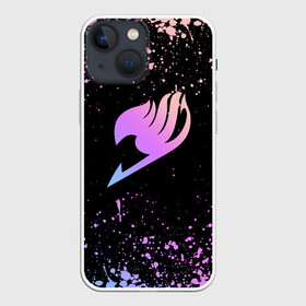 Чехол для iPhone 13 mini с принтом Helmet Fairy tail purple dots в Рязани,  |  | fairy tail | аниме | дружба | кино | любовь | магия | манга хиро масимы | мультфильм | сёнэн | сериалы | сказка | фейри тейл | фэнтези | хвост | хвост феи