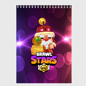 Скетчбук с принтом BRAWL STARS GALE в Рязани, 100% бумага
 | 48 листов, плотность листов — 100 г/м2, плотность картонной обложки — 250 г/м2. Листы скреплены сверху удобной пружинной спиралью | bibi | brawl stars | coach mike | crow | gale | leon | leon shark | max | mecha crow | mortis | mr.p | nani | phoenix | sally leon | sandy | spike | sprout | tara | virus 8 bit | werewolf | ворон | оборотень