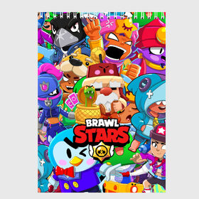 Скетчбук с принтом BRAWL STARS GALE в Рязани, 100% бумага
 | 48 листов, плотность листов — 100 г/м2, плотность картонной обложки — 250 г/м2. Листы скреплены сверху удобной пружинной спиралью | bibi | brawl stars | coach mike | crow | gale | leon | leon shark | max | mecha crow | mortis | mr.p | nani | phoenix | sally leon | sandy | spike | sprout | tara | virus 8 bit | werewolf | ворон | оборотень