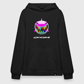 Худи SuperOversize хлопок с принтом 6IX9INE: GOOBA. в Рязани, 70% хлопок, 30% полиэстер, мягкий начес внутри | карман-кенгуру, эластичная резинка на манжетах и по нижней кромке, двухслойный капюшон
 | 6ix9ine | 6ix9ine акула | daniel hernandez | gooba | rap | shark | six nine | tekashi | акула | даниэль эрнандес | музыка | реп | сикс найн | текаши