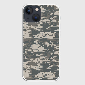 Чехол для iPhone 13 mini с принтом Цифровой камуфляж в Рязани,  |  | camo | camouflage | digital | military | pixel | армия | битва | военный | война | войска | войсковой | городской | для пустыни | камуфляж | милитари | нато | натовский | пиксели | пиксельный | пустынный | страйкболл