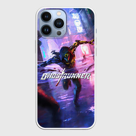 Чехол для iPhone 13 Pro Max с принтом Ghostrunner в Рязани,  |  | action | cyberpunk | future | game | genji | ghostrunner | hardcore | keymaster | ninja | samurai | sci fi | slasher | stream | арт | будущее | в стиме | генджи | гендзи | генжи | гостраннер | гэндзи | игра | киберпанк | нинздя | нинзя | самурай | слэшер 