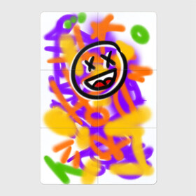 Магнитный плакат 2Х3 с принтом Граффити смайлик в Рязани, Полимерный материал с магнитным слоем | 6 деталей размером 9*9 см | emoji | граффити | краска | разноцветная | смайл | смайлик | улыбка | урбан | эмоции | яркая