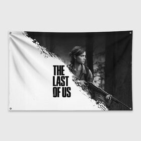 Флаг-баннер с принтом THE LAST OF US 2 в Рязани, 100% полиэстер | размер 67 х 109 см, плотность ткани — 95 г/м2; по краям флага есть четыре люверса для крепления | cicadas | fireflies | naughty dog | the last of us | the last of us part 2 | tlou | tlou2 | джоэл | последние из нас | цикады | элли