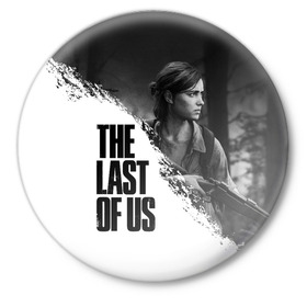 Значок с принтом THE LAST OF US 2 в Рязани,  металл | круглая форма, металлическая застежка в виде булавки | cicadas | fireflies | naughty dog | the last of us | the last of us part 2 | tlou | tlou2 | джоэл | последние из нас | цикады | элли