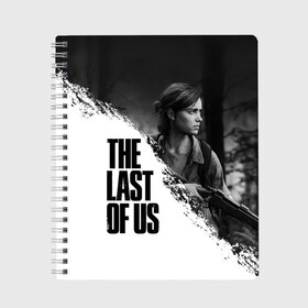 Тетрадь с принтом THE LAST OF US 2 в Рязани, 100% бумага | 48 листов, плотность листов — 60 г/м2, плотность картонной обложки — 250 г/м2. Листы скреплены сбоку удобной пружинной спиралью. Уголки страниц и обложки скругленные. Цвет линий — светло-серый
 | cicadas | fireflies | naughty dog | the last of us | the last of us part 2 | tlou | tlou2 | джоэл | последние из нас | цикады | элли